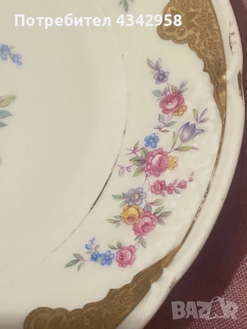 Düco. Hutschenreuther.1930-1960г.Порцеланова чиния., снимка 5 - Антикварни и старинни предмети - 52381576