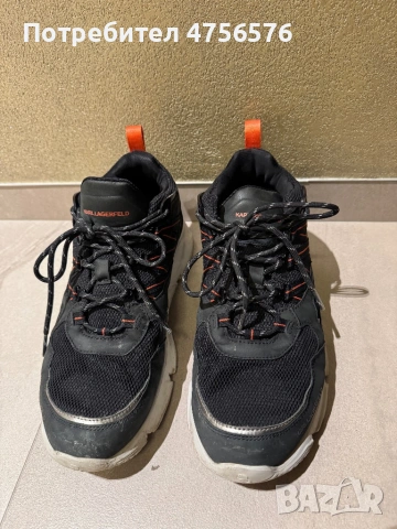 Спортни обувки Karl Lagerfeld с еко велур, снимка 3 - Маратонки - 53731936