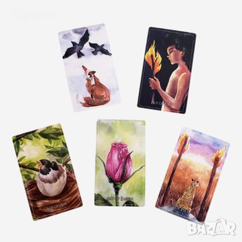 Таро карти 7х12см: Seasonal Fox Tarot & Wild Child Tarot & Nishikigoi Tarot, снимка 5 - Карти за игра - 45399685