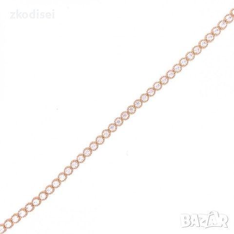 Златна дамска гривна 6,40гр. 18,5см.14кр. проба:585 модел:34372-4, снимка 3 - Гривни - 51821513