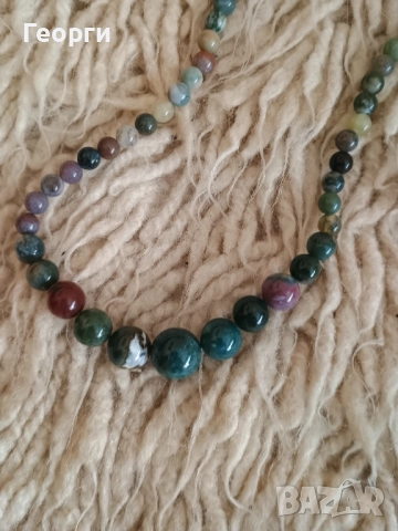 Гердан с натурални Ахати, снимка 8 - Колиета, медальони, синджири - 52375981