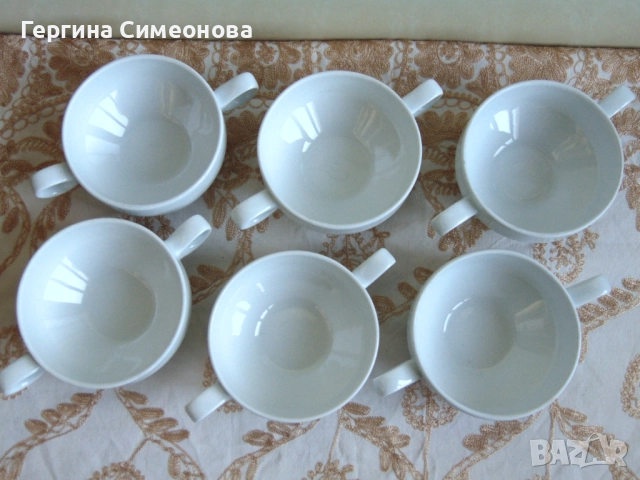 Порцеланови купи с дръжки, снимка 3 - Чинии - 52672679
