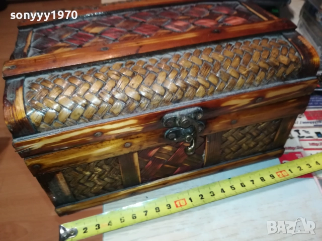 КРАСИВА ПЛЕТЕНА КУТИЯ ОТ ЕДНО ВРЕМЕ 0109252037LCHERY, снимка 4 - Антикварни и старинни предмети - 51570910