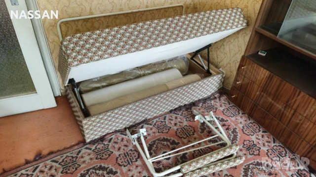 Нов разтегателен двуместен диван с ракла под седалките, снимка 4 - Дивани и мека мебел - 51044427