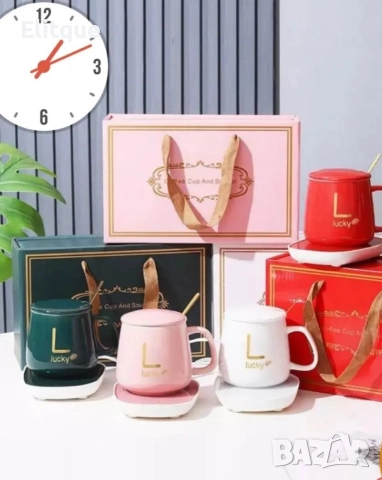 Комплект нагревател, чаша и капак за чаша 