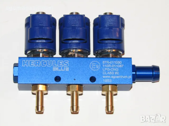 Газов инжектор HERCULES BLUE 3 цилиндъра 2 ohm, снимка 1 - Части - 48915030