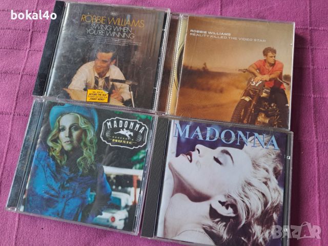Madonna, Robbie Williams - оригинални дискове., снимка 1 - CD дискове - 45932802