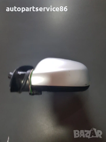 Огледало предна лява RHD врата сребристо за Peugeot 307 (2002-2007) 96347730XT