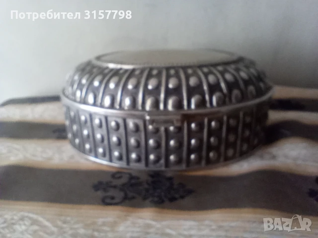 посребрена кутия за бижута, снимка 6 - Други ценни предмети - 50612060