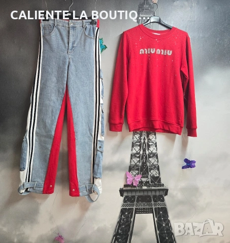 Дамски дънки с карго джобове , снимка 2 - Дънки - 54235558