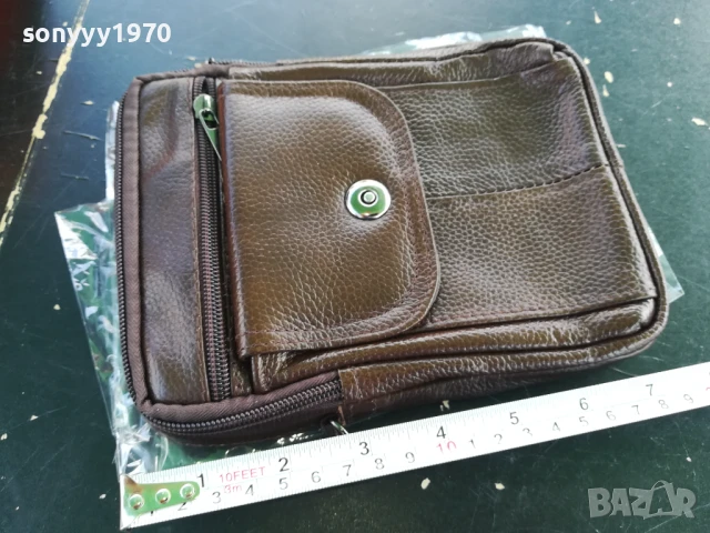 КОЖЕНА ЧАНТА-КАФЯВА 1907251826, снимка 3 - Чанти - 51075160