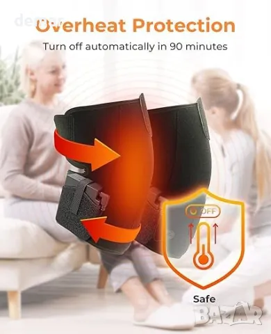 Aroma Season нагреваема наколенка, акумулаторна наколенка с 3 нива на нагряване 3000 mAh, черна, снимка 3 - Други - 49687445