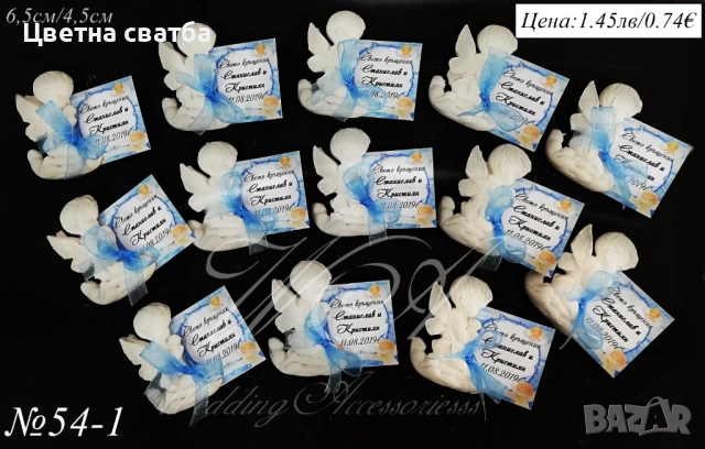 Подаръци за кръщене, подаръчета за кръщене, Ангелче, магнитчета, снимка 2 - Декорация - 25670601