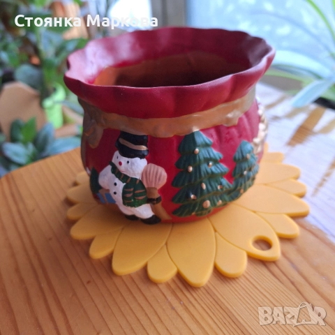Нова Коледна кашпа, снимка 3 - Саксии и кашпи - 52552558