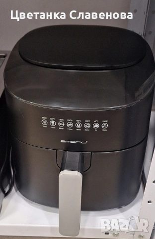 Еърфраер Emerio с обем 4,5 литра, 8 програми бързо нагряване, 1300 W, снимка 8 - Фритюрници - 52507514