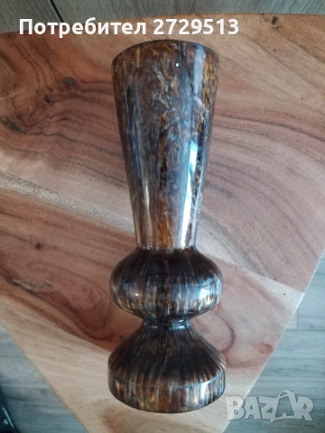 Ваза тъмен каталин СОЦ, снимка 2 - Вази - 53936098