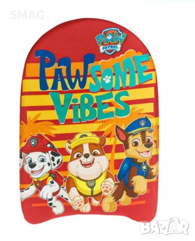 Детска дъска за плуване Kids Red Paw Patrol 45x29cm, снимка 1 - Водни спортове - 46254684