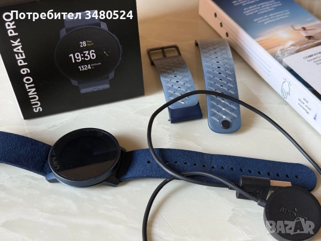Часовник SUUNTO 9 PEAK PRO ocean blue, снимка 3 - Смарт гривни - 52016529