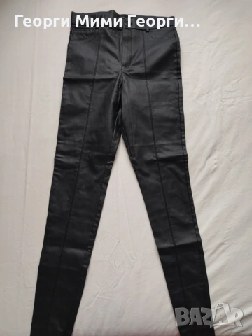 Дамски кожен панталон , снимка 2 - Панталони - 53431377