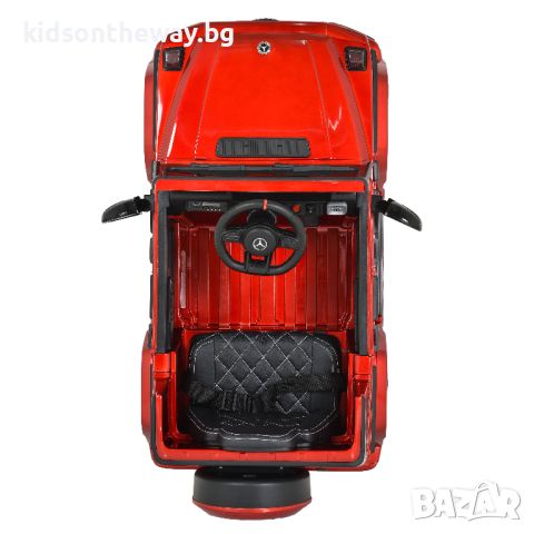 Акумулаторен джип Mercedes G63 червен металик, снимка 6 - Детски велосипеди, триколки и коли - 46386776