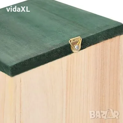 vidaXL Къщи за птици, 4 бр, дърво, 12x12x22 см(SKU:41012), снимка 3 - Други стоки за животни - 49419639