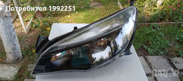 Ляв фар за  Opel Astra J. Оригинален с OEM N: 1EG 010 011- 61. Счупени две крачета отгоре и отдолу., снимка 1 - Части - 46538854