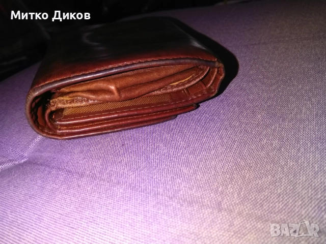 Портфейл Балкан---- марков естествена кожа 125х95мм, снимка 11 - Портфейли, портмонета - 52053354