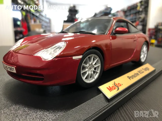 Метална колекционерска количка MAISTO PORSCHE 996 TARGA 1:18 НОВА, снимка 1 - Колекции - 47123254