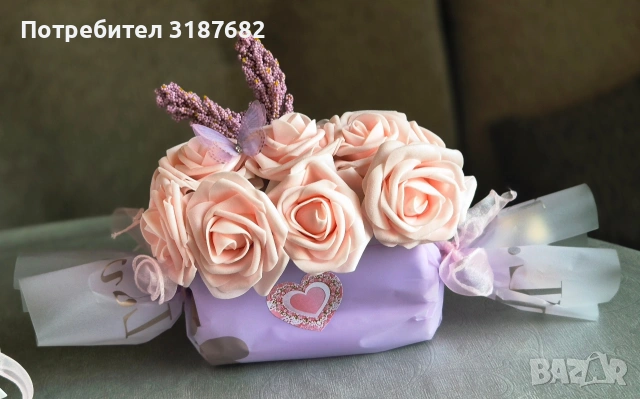 Букети от фоам рози! , снимка 4 - Подаръци за жени - 53140569