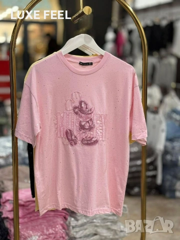 💓Дамски Памучни Тениски , снимка 2 - Тениски - 53976488