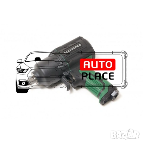 Пневматичен гайковерт с къс шпиндел 1450 Nм 1/2″ RockForce, снимка 3 - Други инструменти - 54048503