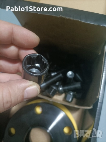 Фланци за джанти комплект от 2 OMP 15MM 5X112 57.1 M14X1.5 CONIC+14X1.5 BALL , снимка 5 - Части - 52683445