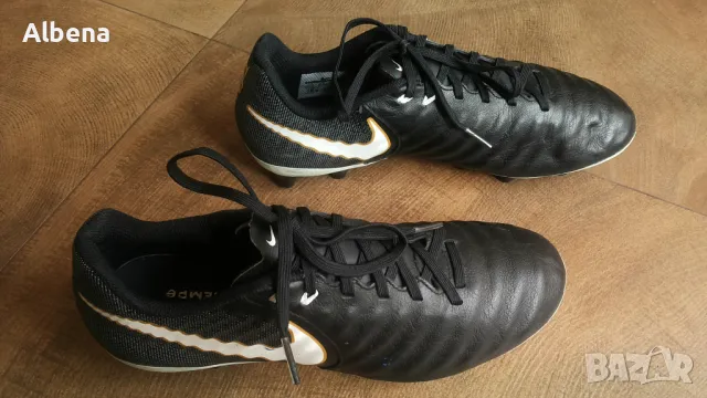 NIKE TIEMPO Leather Football Boots Размер EUR 40,5 / UK 6,5 бутонки естествена кожа 254-14-S, снимка 1 - Футбол - 47040690