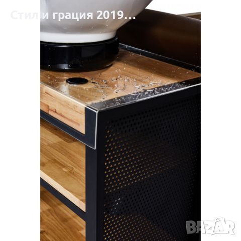 Измивна фризьорска колона E-Basil BR B- кафяв, снимка 4 - Друго оборудване - 45109413