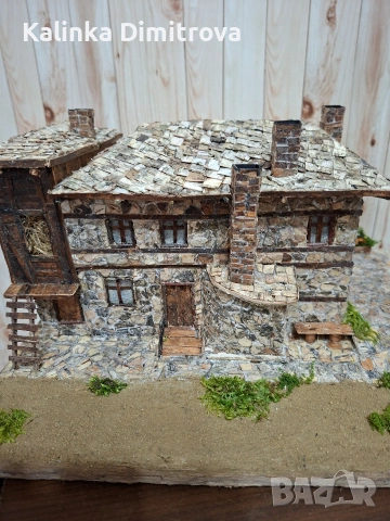 Макет на къща в Родопите,изработен по снимка., снимка 9 - Други стоки за дома - 53481131