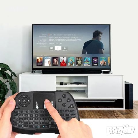 Безжична QWERTY клавиатура с тъчпад, снимка 4 - Клавиатури и мишки - 45288418