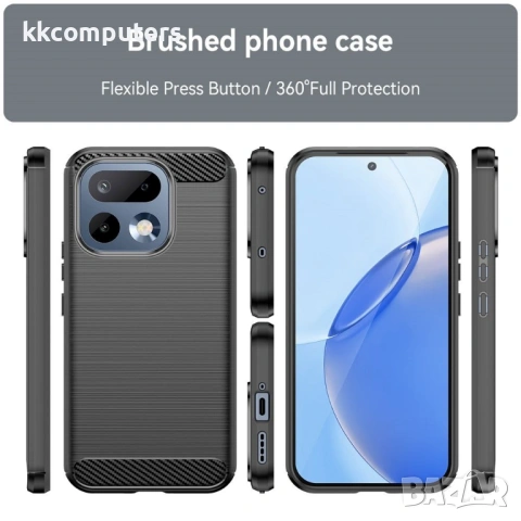 Карбонов TPU Калъф за Realme 16 Pro 5G - Четкана текстура, Антиотпечатък, 3 цвята, снимка 9 - Калъфи, кейсове - 54179990