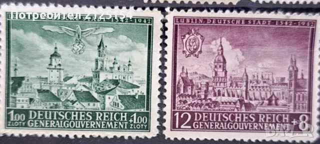 3 бр.пощенски марки Германия/Полша- 1944 г., снимка 1