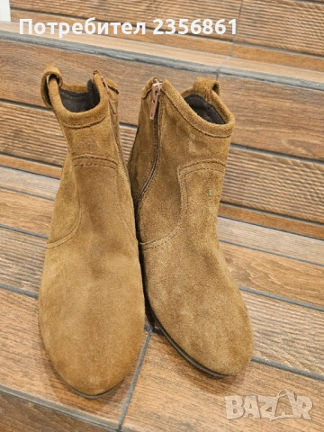 Дамски боти естествен велур 