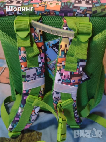 НОВА Ученическа раница Minecraft Ergonomic , снимка 12 - Раници - 51695585