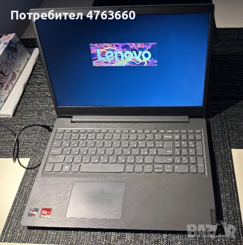 Продава се Lenovo V15 (Ryzen 5 / SSD / 8GB), снимка 2 - Лаптопи за дома - 54242349