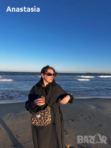 Сиво палто есен/зима в отлично състояние ✅, снимка 2 - Палта, манта - 52585303