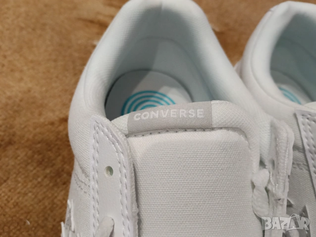 Чисто нови оригинални бели мъжки маратонки Converse 44 ти номер, 28 см, Текстил, Кожа, снимка 8 - Маратонки - 53401480