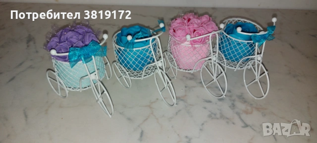 Изкуствени рози, кутии с цветя, кошници, снимка 4 - Изкуствени цветя - 53838617