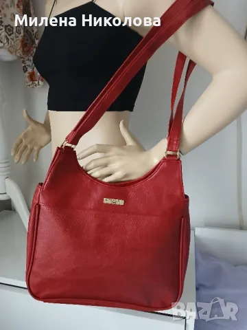 Дамска червена чанта