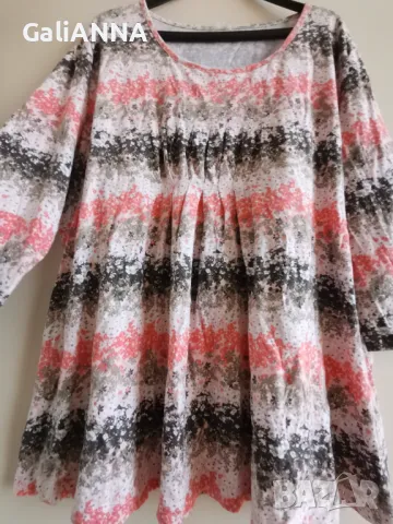 СТРАХОТНА ТУНИКА ЕФЕКТЕН ДЕСЕН 3XL-4XL, снимка 4 - Туники - 50428573