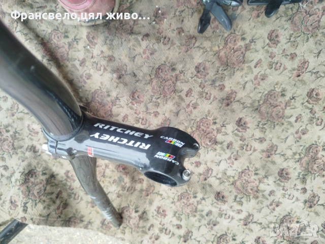 Карбон кормило 31.8 с лапа за стержен 28.6 за велосипед колело ritchey super logic , снимка 3 - Части за велосипеди - 53441121