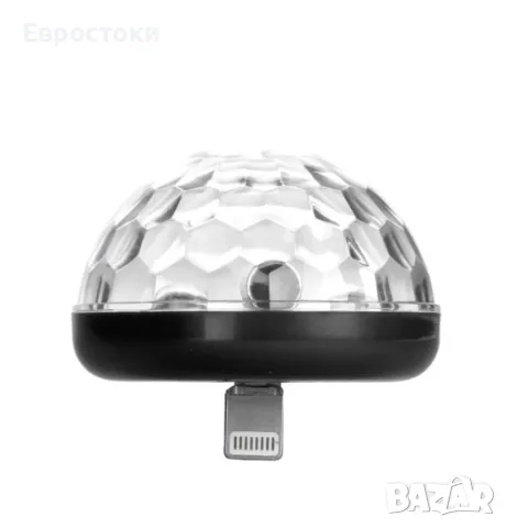 Мини диско топка за iPhone  Kikkerland Colorful Disco Ball Lights, снимка 2 - Аксесоари за Apple - 47057469