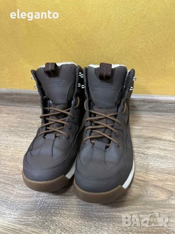 Мъжки зимно обувки  Lacoste Urban Breaker  Кожени , №42.5, снимка 4 - Други - 52163267