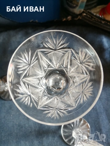 СТАРИ КРИСТАЛНИ ЧАШИ , снимка 9 - Други ценни предмети - 54049333